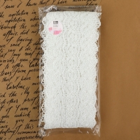 Кружево гипюровое, 105 мм × 6,8 ± 0,5 м, цвет белый Кружево гипюровое, 105 мм × 6,8 ± 0,5 м, цвет белый