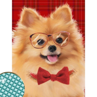 Алмазная мозаика с полным заполнением на подрамнике &laquo;Собачка&raquo;, 30 х 40 см