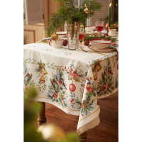Набор столовый Этель "Сhristmas bells" скатерть 150х220 +/-3см с ГМВО, салфетки 40х40см-12шт Набор столовый Этель "Сhristmas bells" скатерть 150х220 +/-3см с ГМВО, салфетки 40х40см-12шт