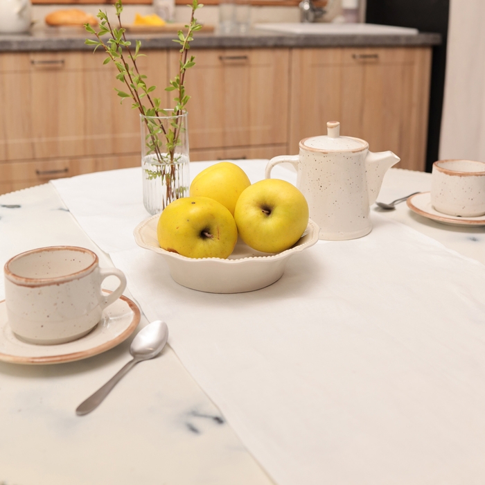 Дорожка на стол Этель Ivory 40х150 см,  100% лён 170 г/м2