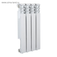 Радиатор Tropic 500x80 мм алюминиевый, 4 секции Радиатор Tropic 500x80 мм алюминиевый, 4 секции