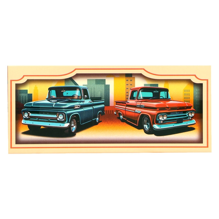 Машина «Ретро пикап», металлическая, инерция, открываются двери, световые и звуковые эффекты, 1:32, цвет красный Машина «Ретро пикап», металлическая, инерция, открываются двери, световые и звуковые эффекты, 1:32, цвет красный