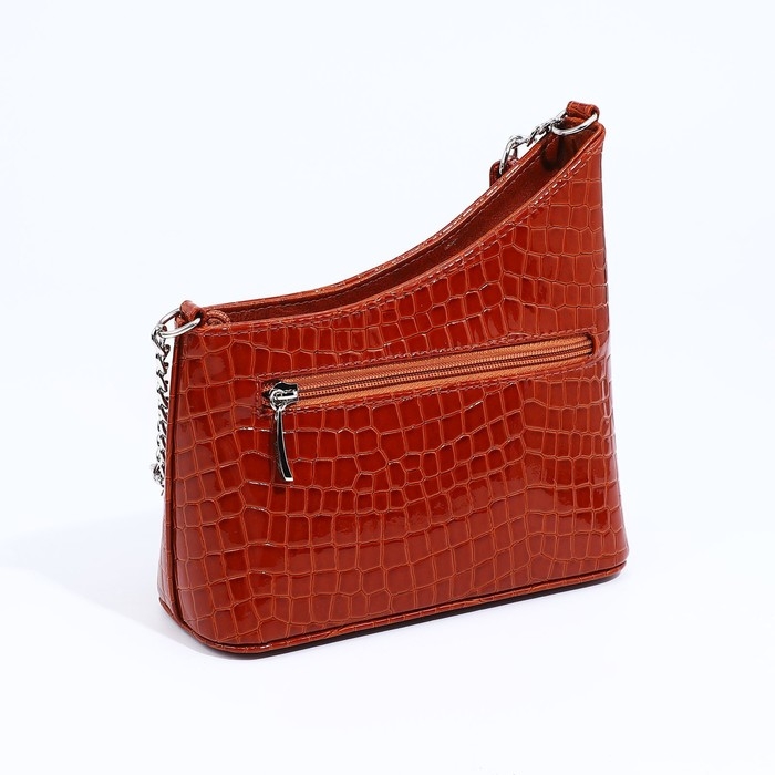 Сумка кросс-боди Сумка кросс-боди "Оливи" на молнии, наружный карман, цвет коричневый