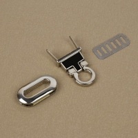 Застёжка для сумки, 3 &times; 1,5 см, цвет серебряный