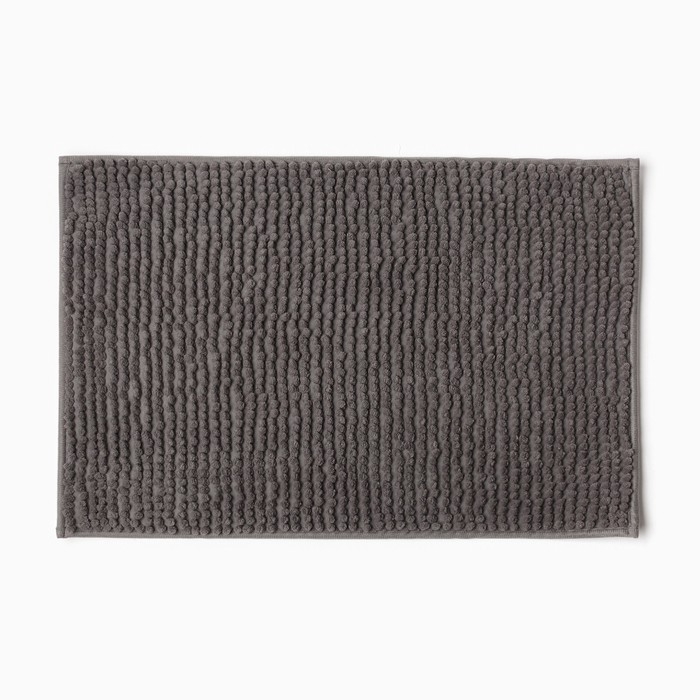 Набор ковриков для ванной Этель Букли цвет темно-серый 2 шт, 38х58 см, 48х38 см Набор ковриков для ванной Этель Букли цвет темно-серый 2 шт, 38х58 см, 48х38 см