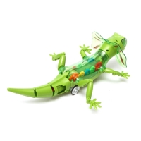 Ящерица «Шестерёнки», свет, работает от батареек, цвет зелёный Ящерица «Шестерёнки», свет, работает от батареек, цвет зелёный