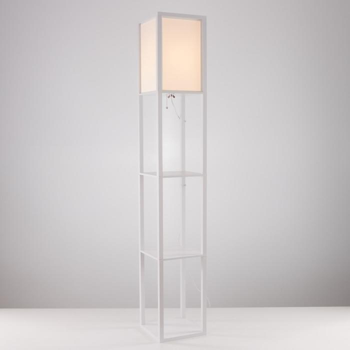 Торшер "Практик" Е27 40Вт белый 26х26х159 см