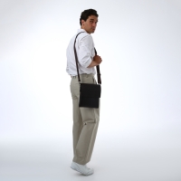 Сумка мужская через плечо TEXTURA, наружный карман, цвет коричневый Сумка мужская через плечо TEXTURA, наружный карман, цвет коричневый