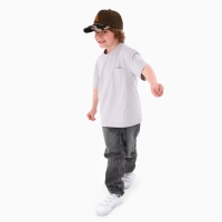 Кепка детская для мальчика &laquo;A&raquo;, цвет коричневый, р-р 52-54, 5-7 лет