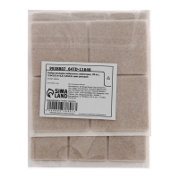 Набор накладок мебельных, войлочных, 28 шт., 2,5х2,5; d=2,5; 3,8х3,8, цвет рисовый Набор накладок мебельных, войлочных, 28 шт., 2,5х2,5; d=2,5; 3,8х3,8, цвет рисовый