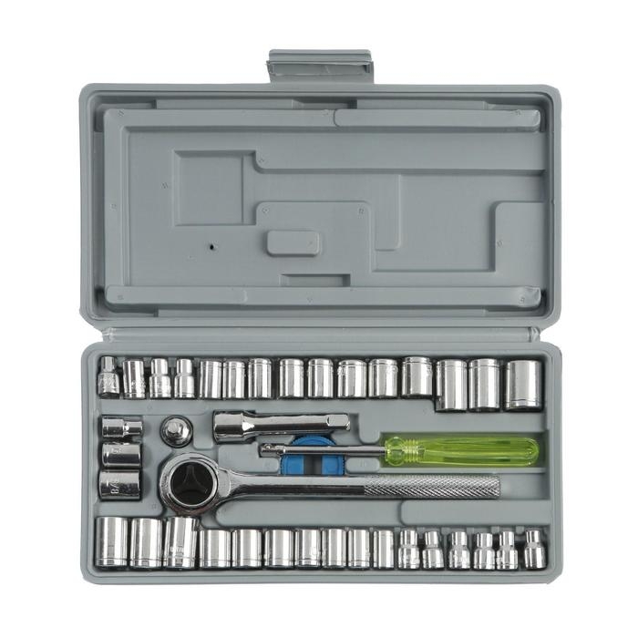 Набор инструментов в кейсе ТУНДРА, автомобильный, 40 предметов Набор инструментов в кейсе ТУНДРА, автомобильный, 40 предметов