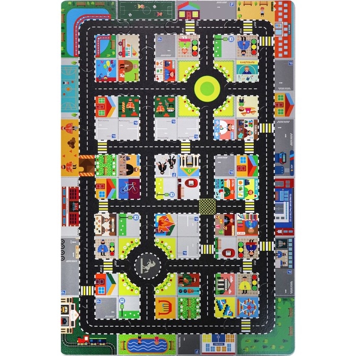 Напольные пазлы гиганты &laquo;Дорога&raquo;, 24 элемента