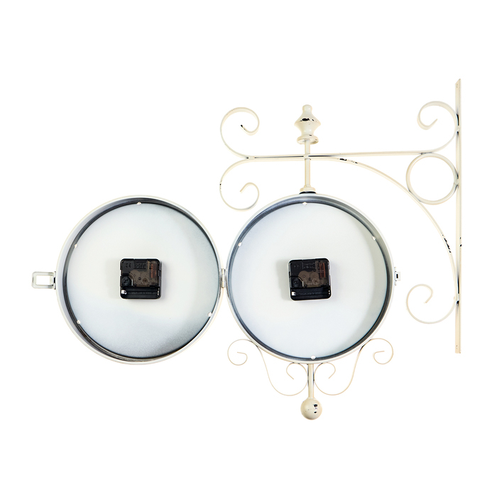 Часы настенные двусторонние, на подвесе Часы настенные двусторонние, на подвесе "Мерано", дискретный ход, d-24 см, 46 х 29 см, 1 АА