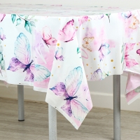 Скатерть одноразовая "Бабочки" 180х137 Скатерть одноразовая "Бабочки" 180х137