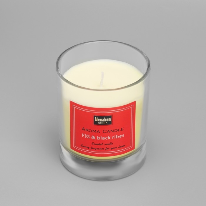 Свеча ароматическая Свеча ароматическая "Aroma Candle", инжир и черная смородина, 8х9 см