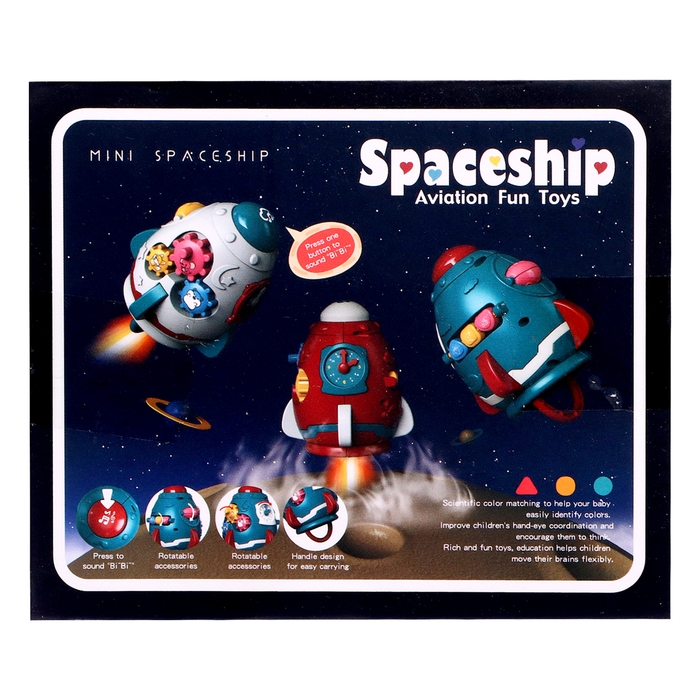 Развивающая игрушка «Ракета», звуковые эффекты, цвета МИКС Развивающая игрушка «Ракета», звуковые эффекты, цвета МИКС