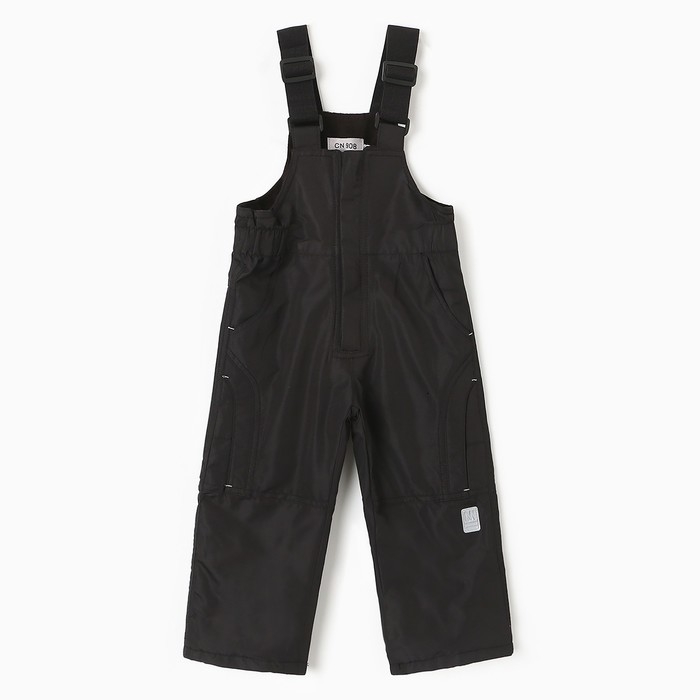 Полукомбинезон утеплённый для мальчиков, цвет чёрный, рост 92 см Полукомбинезон утеплённый для мальчиков, цвет чёрный, рост 92 см