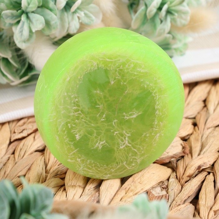 Мыло массажное с люффой Мыло массажное с люффой "Можжевельник" 100 г "Добропаровъ"