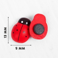 Набор магнитов «Божья коровка», 50 шт., красный Набор магнитов «Божья коровка», 50 шт., красный