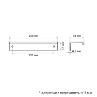 Ручка CAPPIO RT001, L=250,м/о 192, цвет графит Ручка CAPPIO RT001, L=250,м/о 192, цвет графит