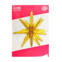 Шар фольгированный 21" «Объёмные звёзды», золото Шар фольгированный 21" «Объёмные звёзды», золото