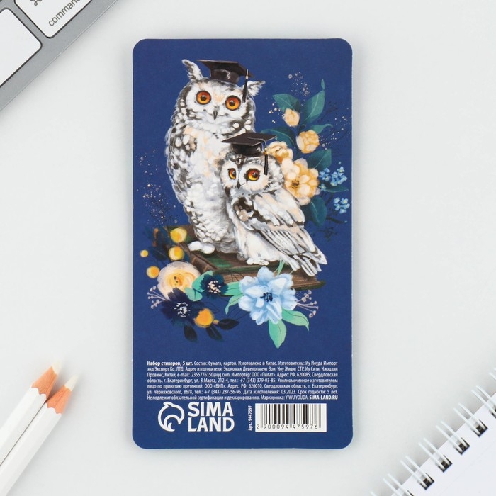 Набор стикеров закладок &laquo;Любимому учителю&raquo;, 5 штук, 30 листов