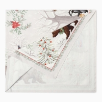 Набор столовый "Новогоднее чудо" скат.150х110см +/-3см с ВГМО, салф.40х40см-4 шт, 100%хл