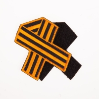 Нашивка-шеврон "Георгиевская лента" с липучкой, 7 х 6,3 см Нашивка-шеврон "Георгиевская лента" с липучкой, 7 х 6,3 см