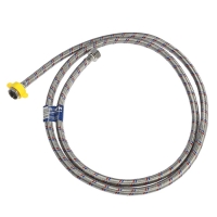 Подводка гибкая для воды ZEIN engr, 1/2", гайка-гайка, 200 см, с ключом для монтажа Подводка гибкая для воды ZEIN engr, 1/2", гайка-гайка, 200 см, с ключом для монтажа