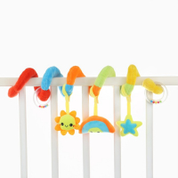 Растяжка - спираль с игрушками дуга на коляску / кроватку для малышей 0+ «Маленькое счастье», Крошка Я Растяжка - спираль с игрушками дуга на коляску / кроватку для малышей 0+ «Маленькое счастье», Крошка Я