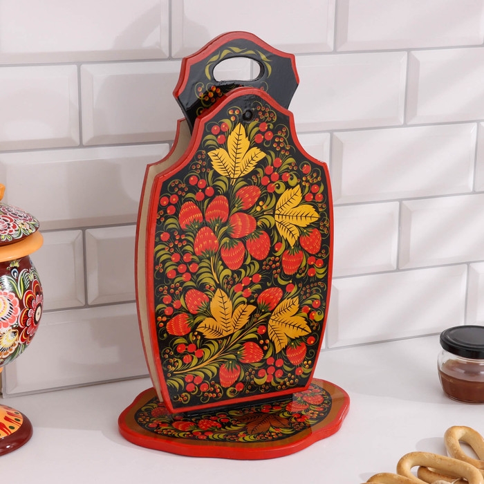 Набор разделочных досок &laquo;Хохлома&raquo;, 2 шт