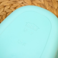 Миска с крышкой, 1,5 л, 16,5&times;28&times;6,5 см, цвет аквамарин