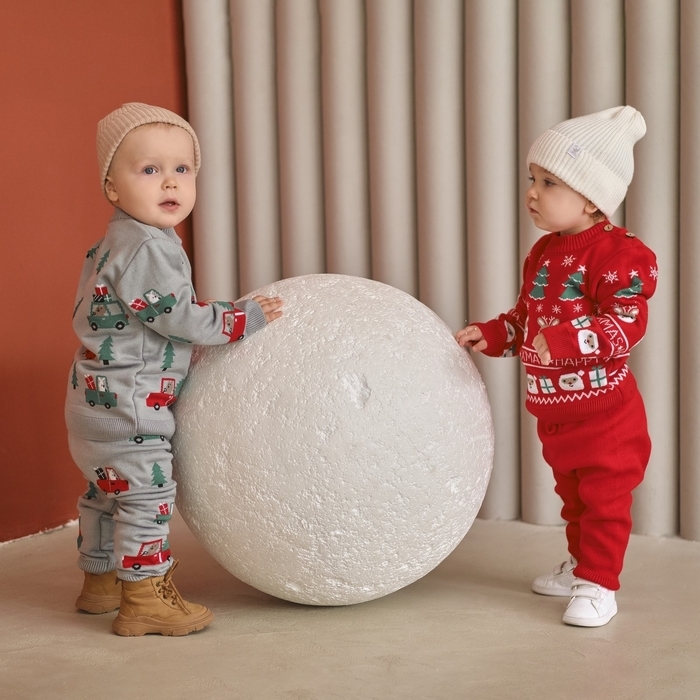 Комплект вязаный Крошка Я &laquo;Машинки&raquo;, рост 74-80 см