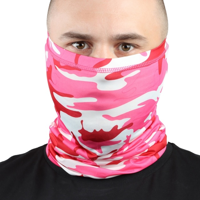 Ветрозащитная маска, размер универсальный, розовый хаки Ветрозащитная маска, размер универсальный, розовый хаки