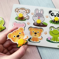 Рамка-вкладыш &laquo;Зверята-малышата&raquo;