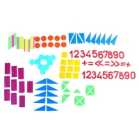 Касса счётных материалов "Учись считать", 132 штуки, МИКС Касса счётных материалов "Учись считать", 132 штуки, МИКС