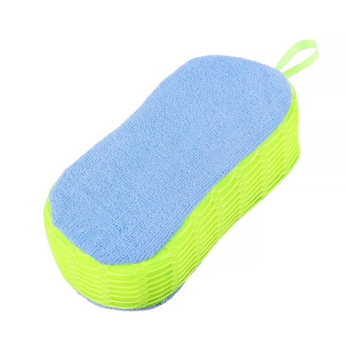 Губка для мытья авто 22&times;11 см, микрофибра