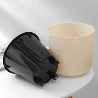 Кашпо для цветов со вставкой «Линель», 2,7 л, d=16 см, h=16 см, цвет бежевый Кашпо для цветов со вставкой «Линель», 2,7 л, d=16 см, h=16 см, цвет бежевый