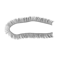 Реснички, набор 2 шт., размер 1 шт. &mdash; 20 &times; 1,2 см, цвет чёрный