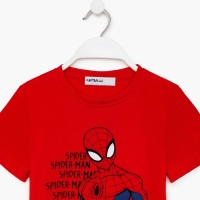Футболка MARVEL "Spider man hero", рост 110-116 (32), красный Футболка MARVEL "Spider man hero", рост 110-116 (32), красный