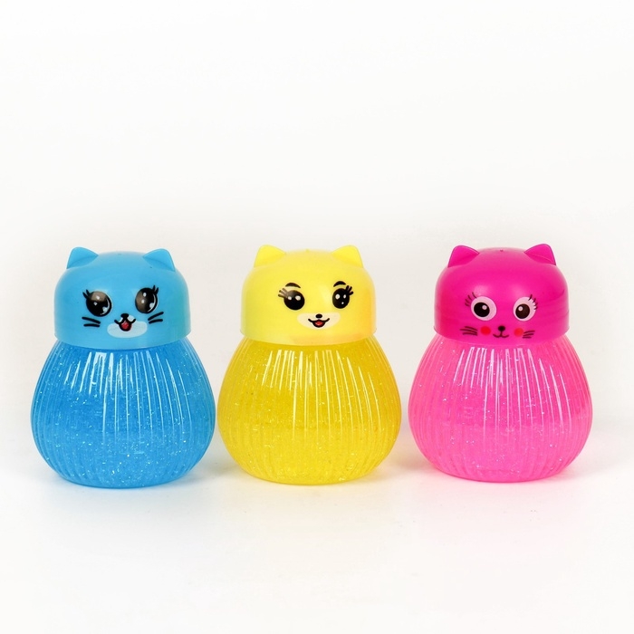 Лизун - слайм &laquo;Киска&raquo;, цвета МИКС