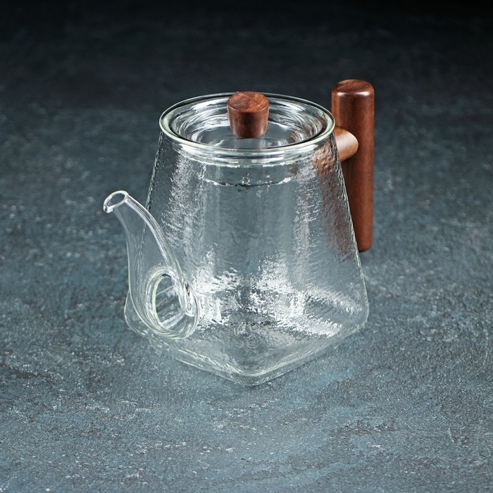 Чайник стеклянный заварочный &laquo;Тенби&raquo;, 650 мл, 18&times;9,5&times;14 см, стеклянное сито