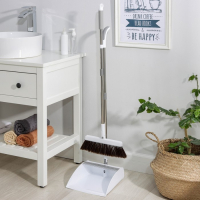 Щётка для пола Raccoon: совок 26&times;25 см, ручка из нержавеющей стали 97 см, щётка 26 см