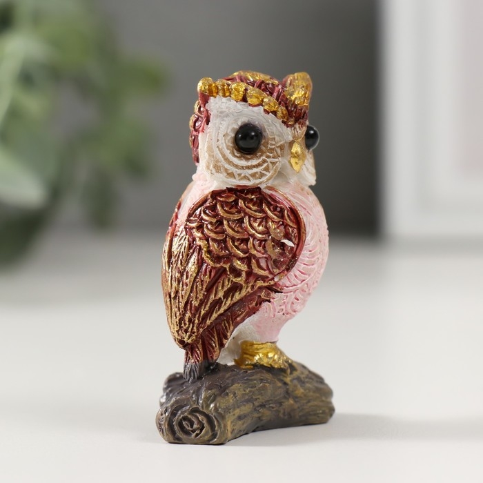 Сувенир полистоун "Филин на ветке" МИКС 2,3х3,2х5,7 см