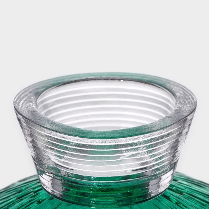 Ваза из стелка для фруктов Magistro &laquo;Фейерверк&raquo;, 400 мл, 15&times;7,5 см, цвет изумрудный