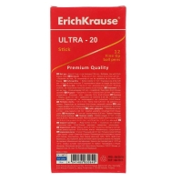 Ручка шариковая ErichKrause ULTRA-20, игольчатый узел 0.7 мм, чернила синие, супермягкое письмо, длина линии письма 2000 метров Ручка шариковая ErichKrause ULTRA-20, игольчатый узел 0.7 мм, чернила синие, супермягкое письмо, длина линии письма 2000 метров