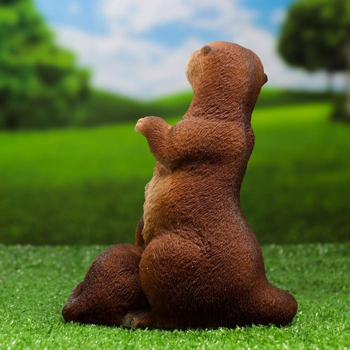 Садовая фигура Садовая фигура "Выдра с малышом" 17х12х20см