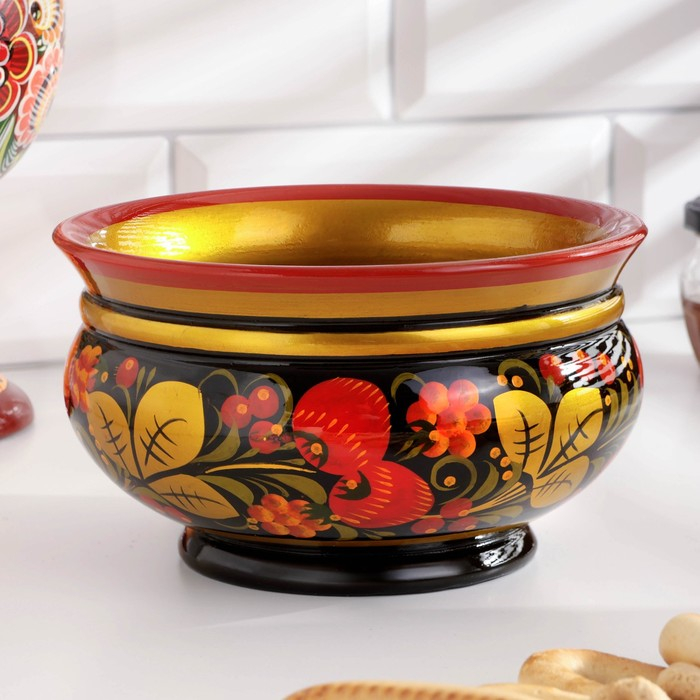 Чашка &laquo;Под окрошку&raquo;, 18-19&times;9-11,5 см, хохлома,  микс