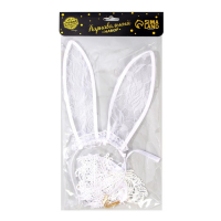 Карнавальный набор «Давай поиграем?», ободок-ушки, чокер, маска Карнавальный набор «Давай поиграем?», ободок-ушки, чокер, маска