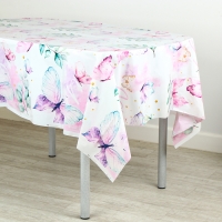 Скатерть одноразовая "Бабочки" 180х137 Скатерть одноразовая "Бабочки" 180х137